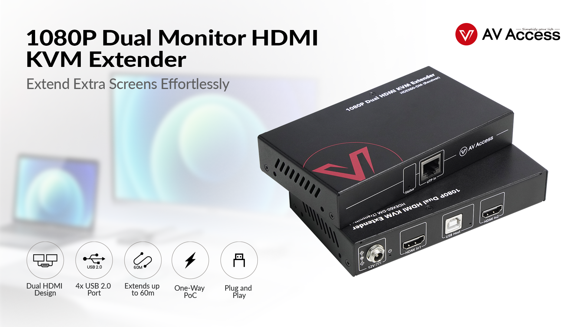 ⭐✪ USB エクステンダー HDMI USB KVM-Extender Amazon.com: HDMI USB KVM Extender Dual Monitor Over Cat5e/6